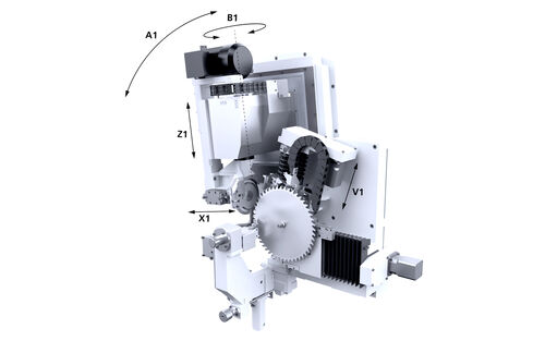 5 CNC-gesteuerten Achsen